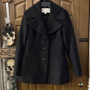 Jessica Simpson Classic Black Pea Coat